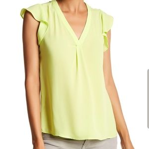 Philosophy Flutter Sleeve Top